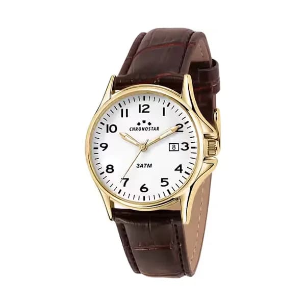 Chronostar Montre Homme Chronostar Cuir synthétique Marron R3751121003