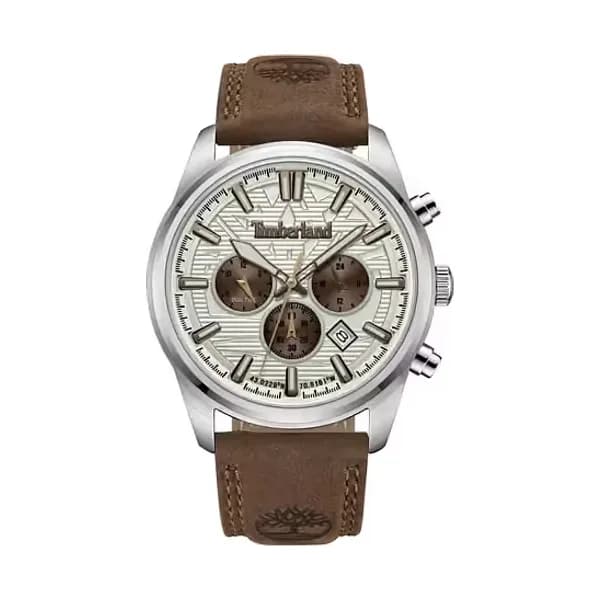 Timberland Montre Analogique Homme Timberland Cuir Marron TDWGF0009604 - Cleor
