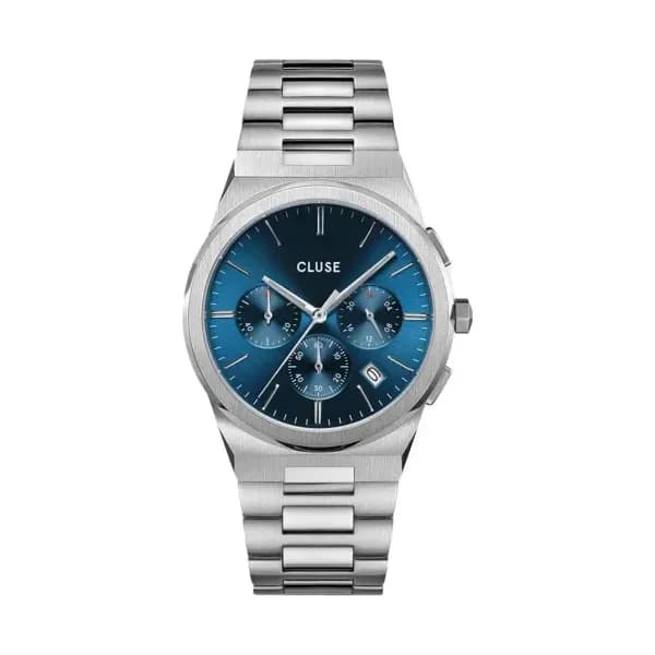 Cluse Montre Cluse Vigoureux Chrono - Silver - Blue - CW20801