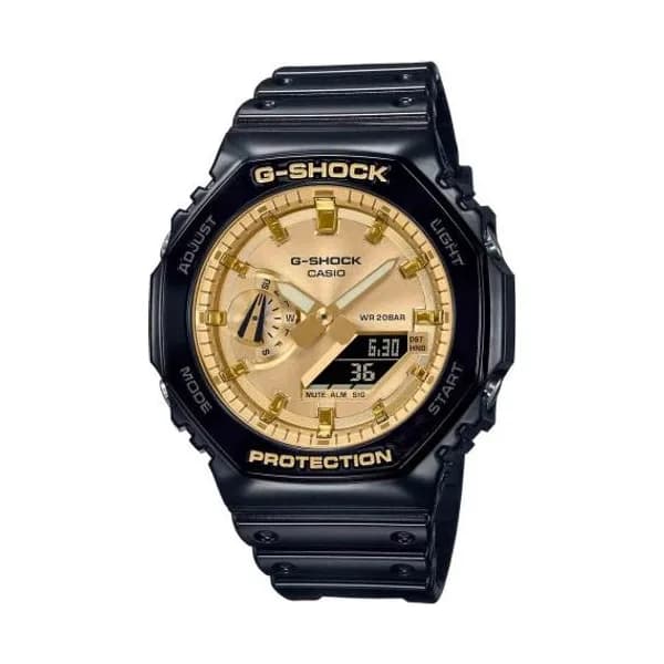 Casio Montre GShock Classic - Série GA-2100 - Noir & Or 48.5 x 45.4 mm- GA-2100GB-1A