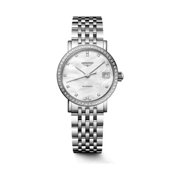 Longines Montre Longines elegant collection 25.50 mm Automatique Cadran Nacre blanche Bracelet Acier