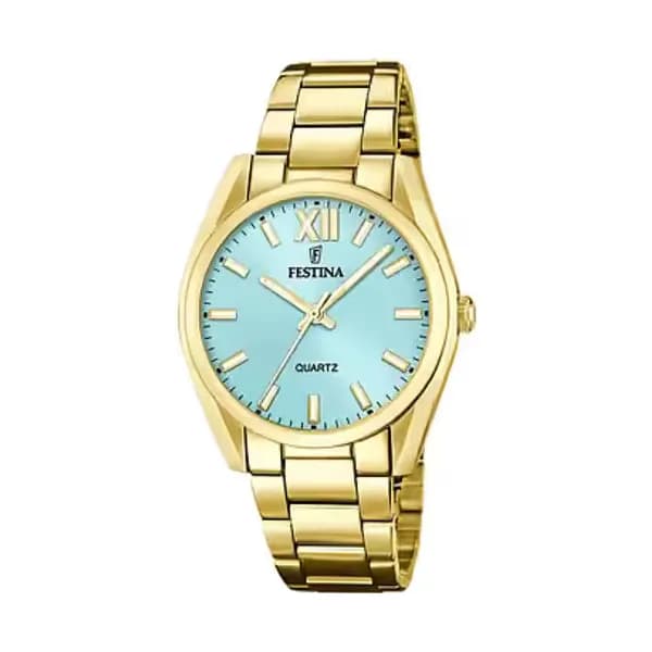 Festina Montre Femme Festina Boyfriend Collection en Acier Jaune