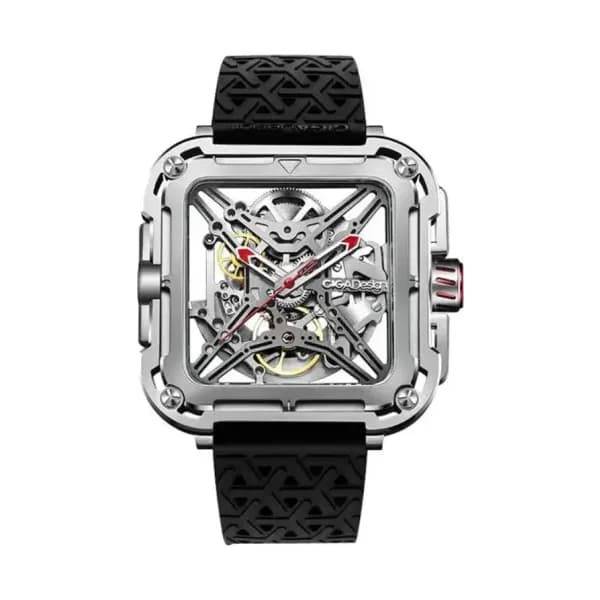 Ciga Design Montre Série X Gorilla Silver Red X011-SISI-W25BK