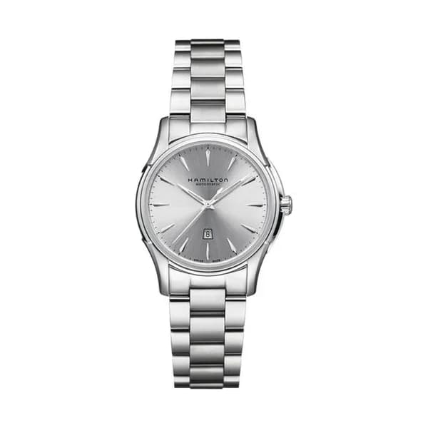 Hamilton Montre Hamilton Jazzmaster Lady Auto Cadran Argenté Bracelet Acier 34MM