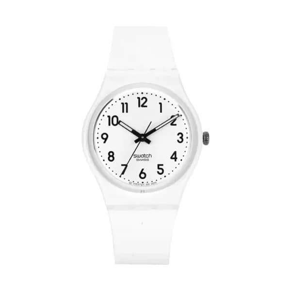 Swatch Montre quartz Mixte Gent Blanc