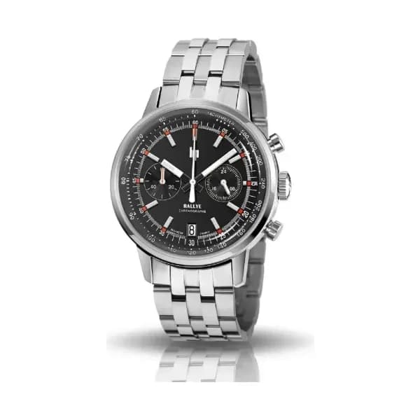 Lip Montre Lip Rallye Hybride - Homme - cadran Noir- 41 mm - Acier 316L - 671817