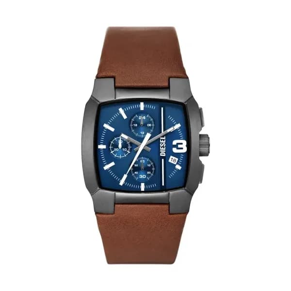 Diesel Montre Diesel Collection Cliffhanger en Cuir Marron