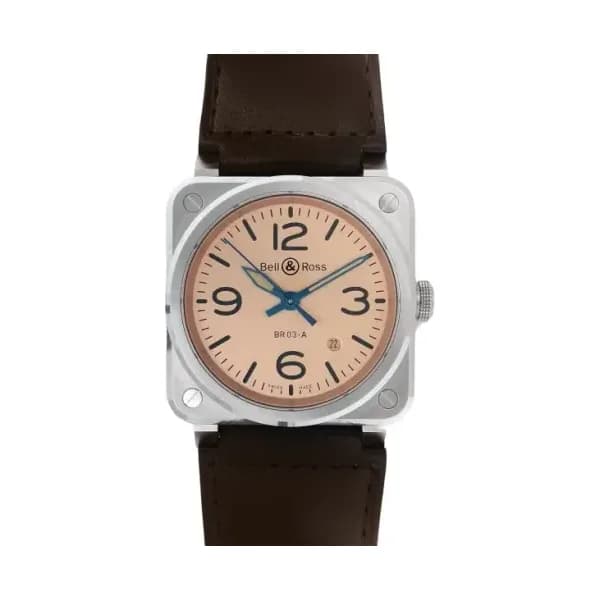 Daniel Gérard Montre Occasion Bell &amp; Ross BR 03 Copper 41 mm Bracelet Cuir Marron