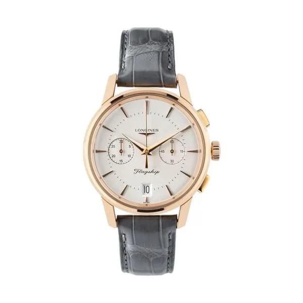 Longines Montre Longines Flagship Heritage chronographe or rose 38 mm Full Set 2012