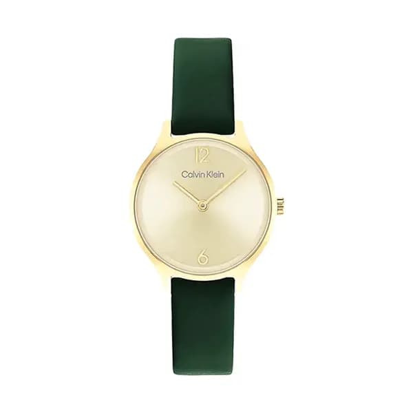 Calvin Klein Montre Calvin Klein Timeless 2H en Cuir Vert