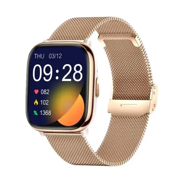 Smarty Montre Connectée Smarty Collection Overtake en Acier et PVD Doré Rose