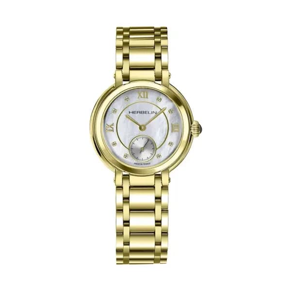 Michel Herbelin Montre Herbelin Galet Nacre Blanche