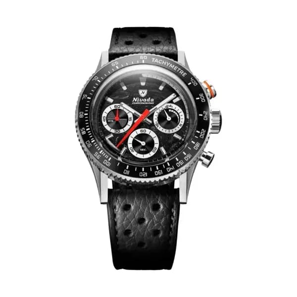 Nivada Grenchen Montre Chronoking Racing Black Lunettes interchangeables