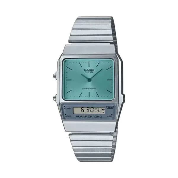 Casio Montre Casio Vintage - Série AQ-800 - Turquoise - AQ-800EC-2A