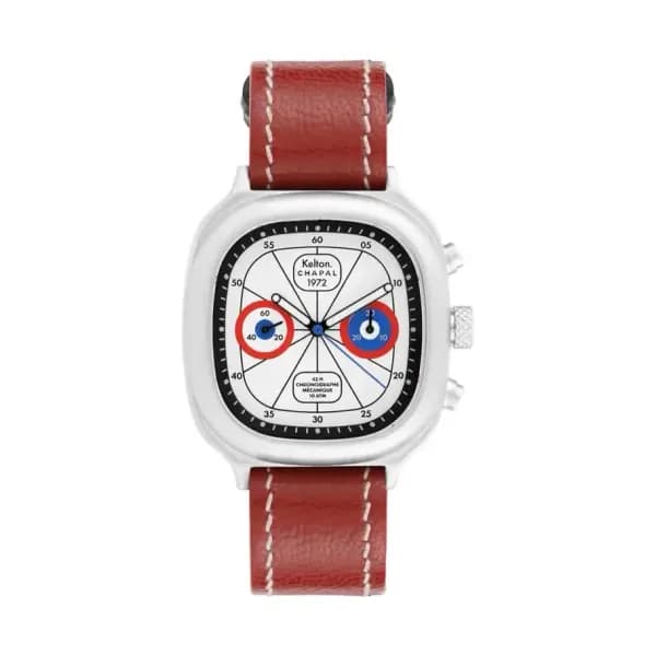 Kelton Montre Chronographe 1972 Sky Red &Blue Kelton x Chapal 9124532