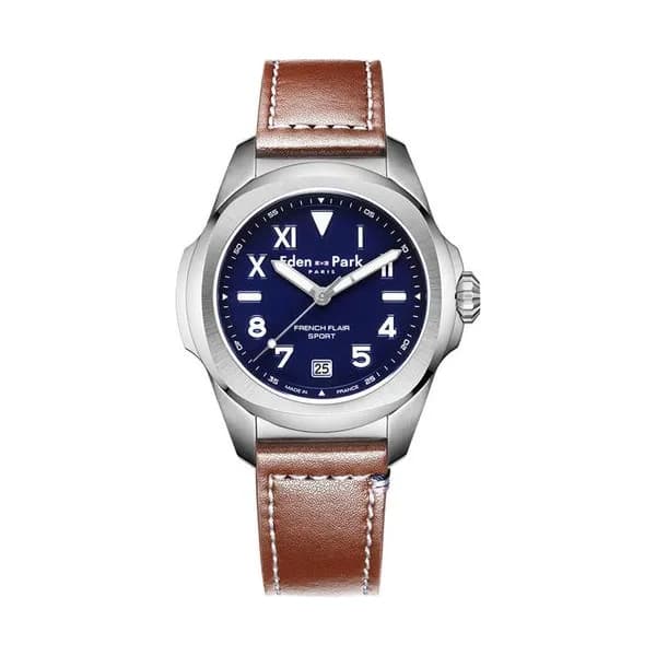 Eden Park Montre Eden Park Collection Sport en Cuir Marron