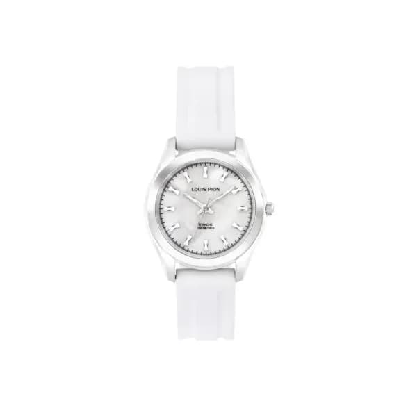 Louis Pion Montre quartz Femme Adrienne Blanc