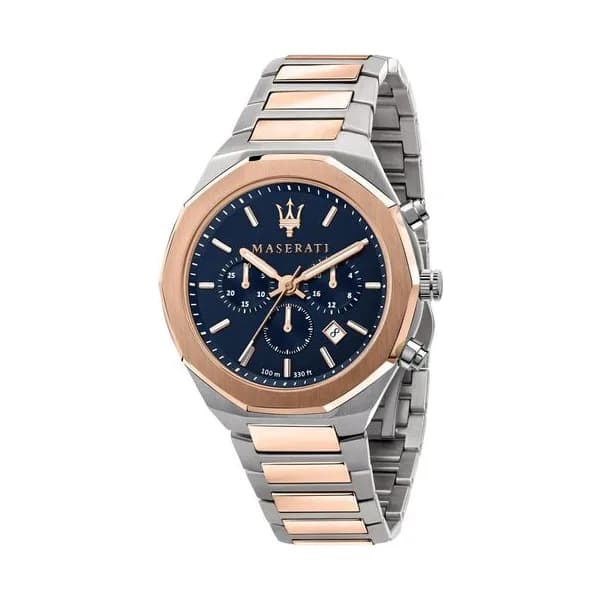 Maserati Montre Maserati en Acier Argenté et Bronze