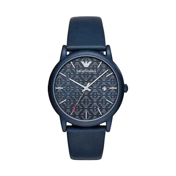 Emporio Armani Montre Analogique Homme Emporio Armani Cuir Bleu AR11304