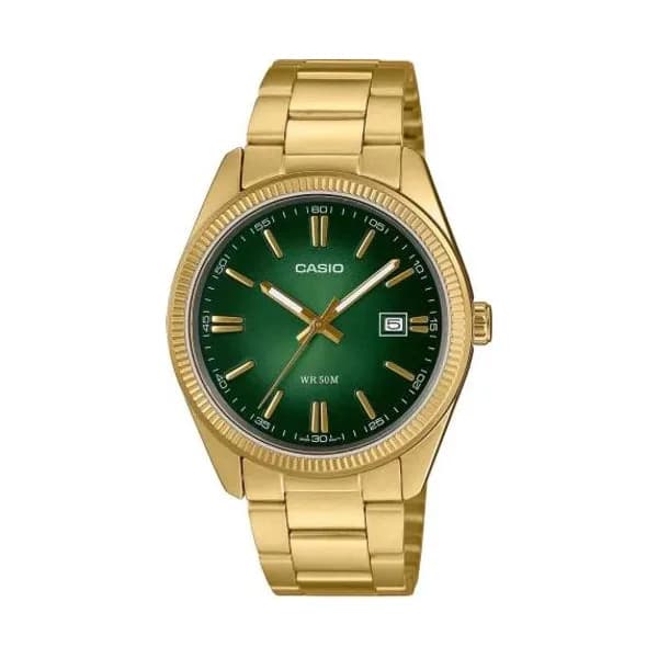 Casio Montre Casio Timeless - Standard - Or & Vert - MTP-1302PGC-3AV