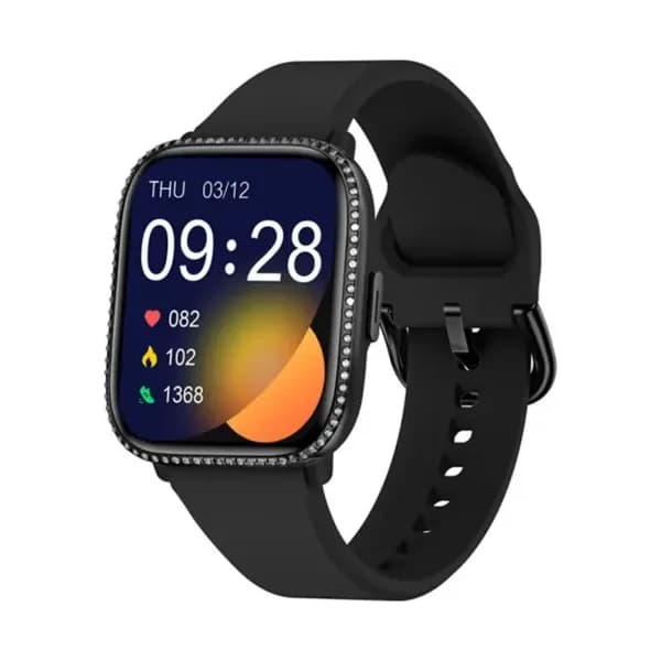 Smarty Montre Connectée Smarty Collection Lady en Silicone Noir