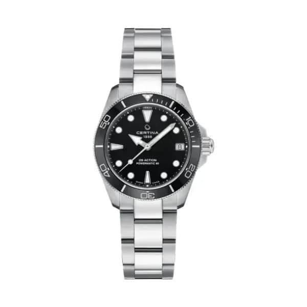 Certina Montre Certina DS Action 34.5mm Powermatic 80 Automatique Cadran Noir