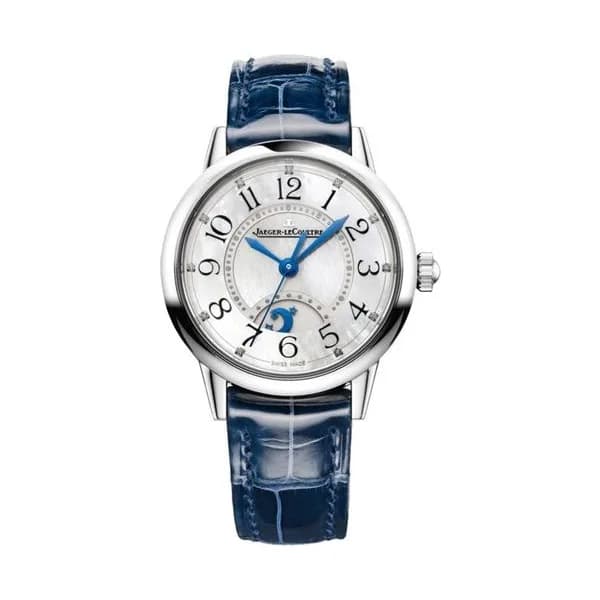 Jaeger-LeCoultre Montre Jaeger-LeCoultre Rendez-Vous Night &amp; Day automatique cadran nacre bracelet cuir bleu 29 mm