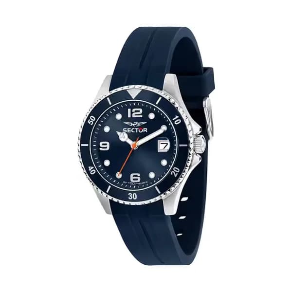 Sector Montre Homme SECTOR Bracelet Silicone Bleu