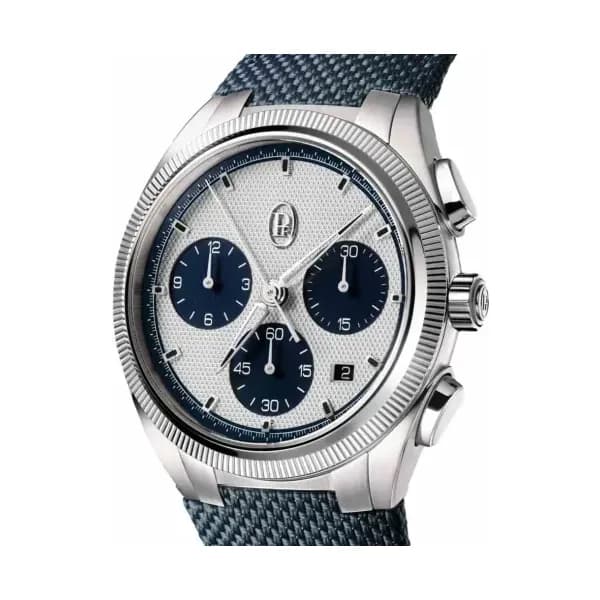 Parmigiani Fleurier Tonda Pf Sport Chronograph Steel Silver Milano Blue Cosc