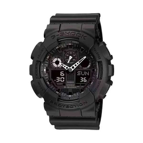 Casio Montre GShock Classic - Série GA-100 - Noir 55.1 x 51.9 mm- GA-100-1A1