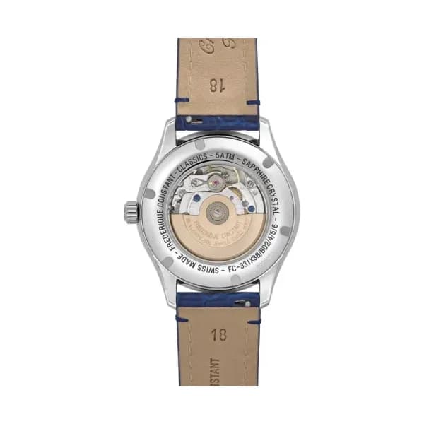 Frédérique Constant Montre Frédérique Constant Classics Elegance Luna Automatique Cadran Nacré Bracelet Cuir - FC-331MPWND3B6