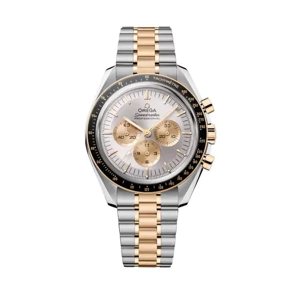 Omega Speedmaster 42 mm, acier - or Moonshine™ sur acier - or Moonshine™
