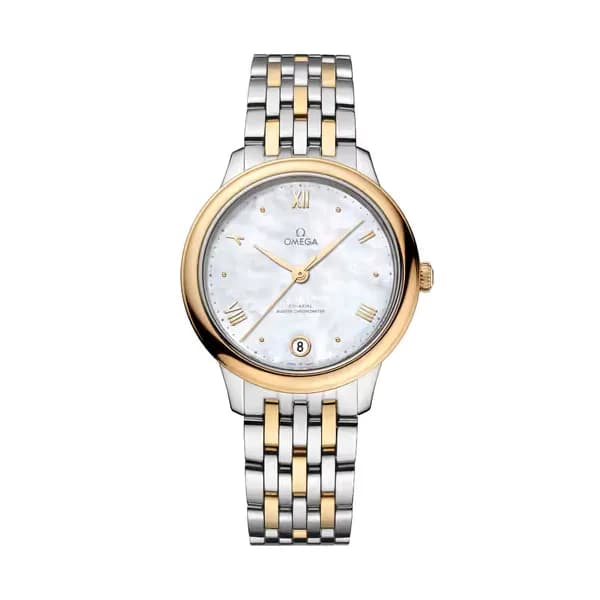 Omega De Ville 34 mm, acier - or jaune sur acier - or jaune
