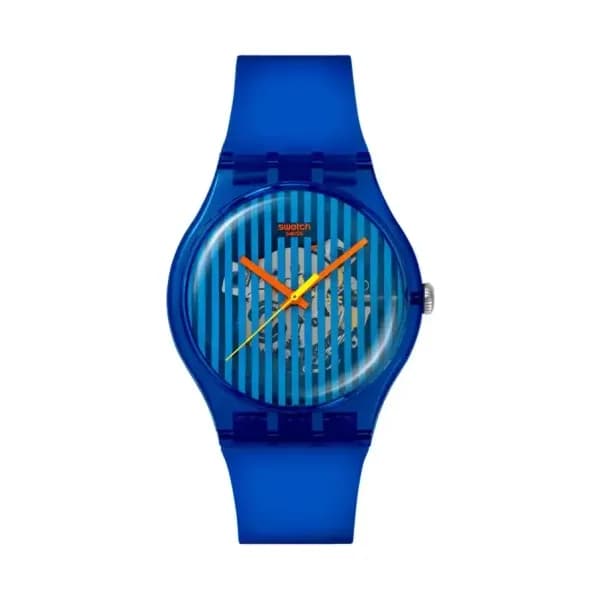 Swatch Montre Brilliantly Blue SO29S102