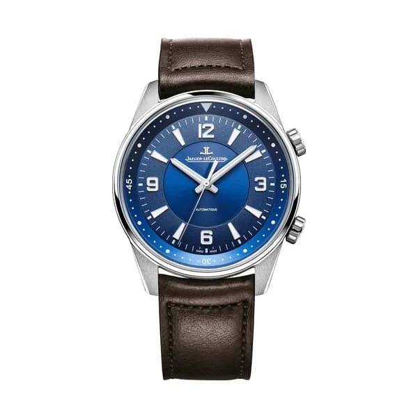 Jaeger-LeCoultre Montre Jaeger-LeCoultre Polaris automatic cadran bleu bracelet cuir brun 41 mm