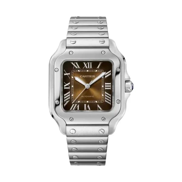 Cartier Montre automatique Homme Santos Marron