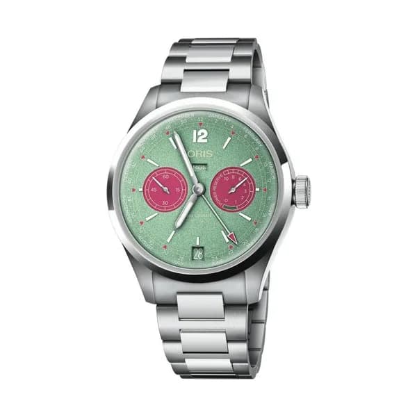 Oris Montre Oris Big Crown Calibre 113 cadran vert bracelet acier 43 mm