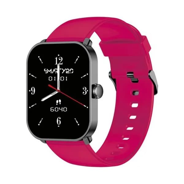 Smarty Montre Connectée Smarty Collection Super Amoled en Silicone Rouge
