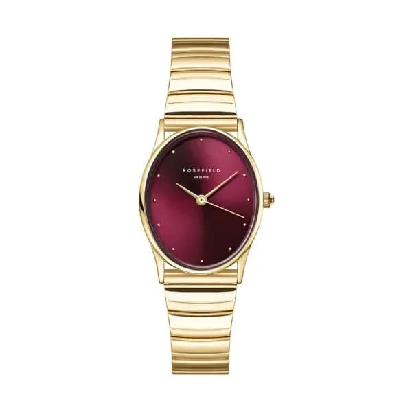 Rosefield Montre Rosefield Oval Bordeaux