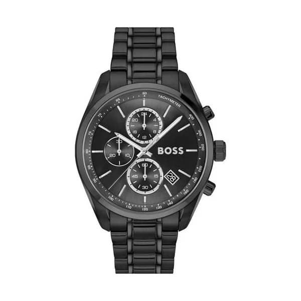 Hugo Boss Montre Boss Collection Grand Prix 44 en Acier et PVD Noir