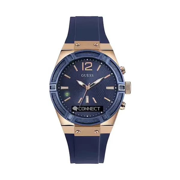 Guess Montre Femme Connectée GUESS en Silicone Bleu