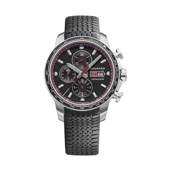 Chopard Montre Chopard Mille Miglia GTS Chronographe automatique cadran noir bracelet caoutchouc noir 44 mm