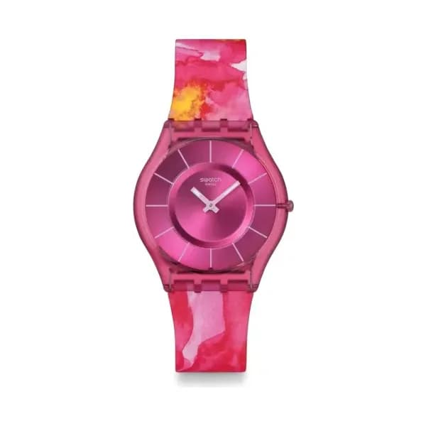 Swatch Montre quartz Femme Painted paradise Rose