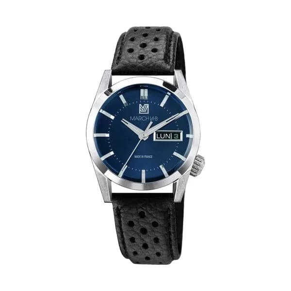 March LA.B AM89 Electrique - Navy - Buffle Perforé Noir