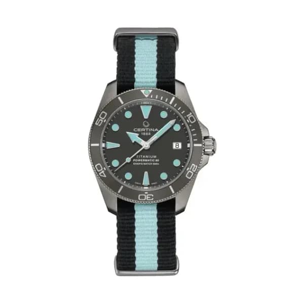 Certina Montre Certina DS Action Diver 38mm Powermatic 80 Automatique Cadran Gris