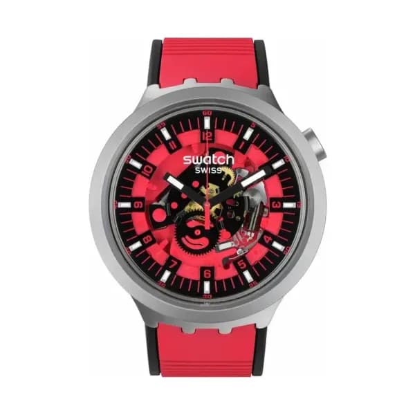 Swatch Montre quartz Homme Big Bold Irony Rouge