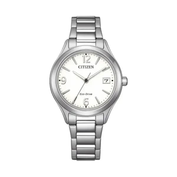 Citizen Montre Citizen Trendy Colors Eco-Drive cadran blanc bracelet acier 33,5 mm