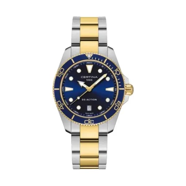 Certina Montre Certina DS Action 40mm Cadran Bleu Bracelet Acier inoxydable