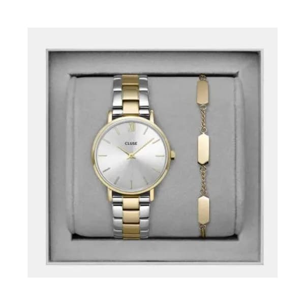 Cluse Montre Cluse Gift Box Minuit Watch and Bracelet Gold Colour - CG10205