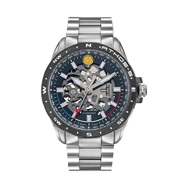 Patrouille de France Montre Automatique Patrouille de France Collection Athos 5 en Acier et PVD Gunmétal